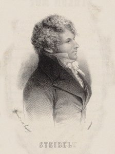 Portrait du pianiste et compositeur Daniel Steibelt 1765-1823, 1850