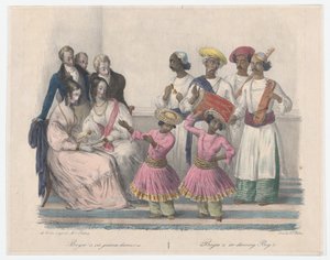 Bayees ou Garçons dansants, de Vingt-quatre Planches Illustratives des Mœurs Hindoues et Européennes