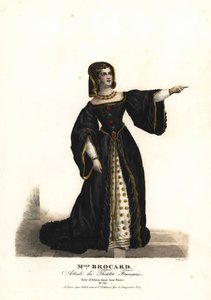 Mademoiselle Suzanne Brocard en Alicia dans Jane Shore (Richard III et Jeanne Shore) par Nepomucène Lemercier, Théâtre Français
