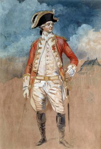 Portrait en pied de Louis Stanislas Xavier de France, Comte de Provence (futur roi Louis XVIII) (1755-1824)