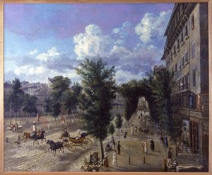 Grands boulevards, Paris, vers 1800
