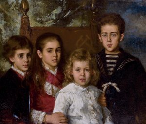 Portrait des enfants de Paul Pavlovich Demidoff, 2e prince de San Donato 1839-1885, Avrora, A