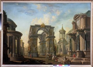 Fantaisie architecturale - Alexei Ivanovich Belsky