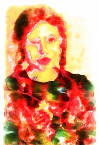 Portrait de la nièce,2020,(mixed media)
