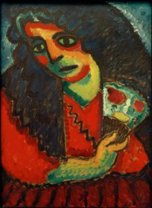 Femme avec éventail