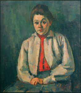 Hélène avec un gilet rouge - Alexej von Jawlensky
