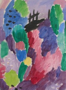 Chemin rouge, St. Prex. 1915 - Alexej von Jawlensky