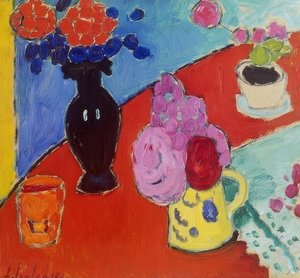 Nature morte avec vase et cruche