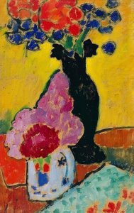 Nature morte avec vase noir