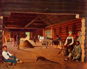 Battage du grain - Alexey Venetsianov