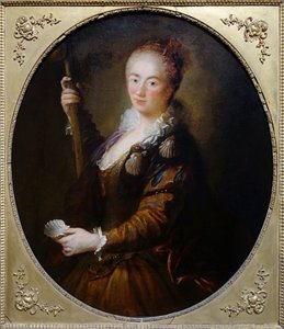 French: Pèlerine à la coquille Pilgrim girl