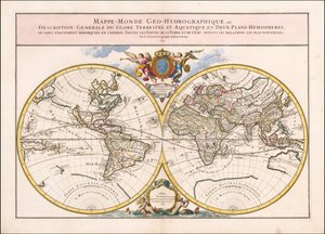Carte du monde de 1699 par Alexis-Hubert Jaillot