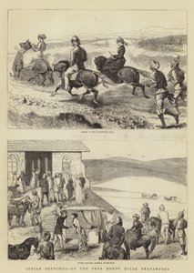 Esquisses indiennes, sur les collines de Peer Merde, Travancore - Alfred Chantrey Corbould