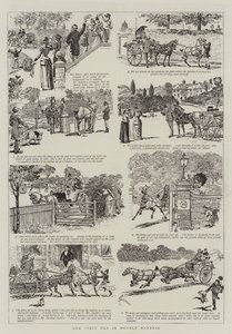 Notre premier jour en double harnais - Alfred Chantrey Corbould