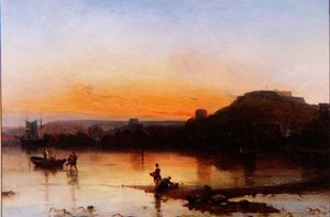 Fort Regent au coucher du soleil