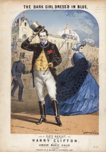 La fille sombre habillée en bleu - Alfred Concanen