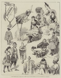 Bal costumé au Royal Albert Hall, au profit de l
