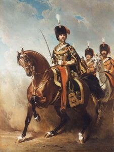 Portrait du général Fleury à cheval