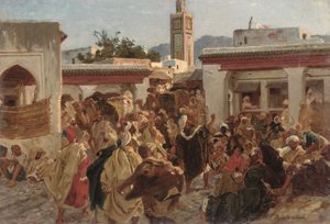 Scène de rue marocaine
