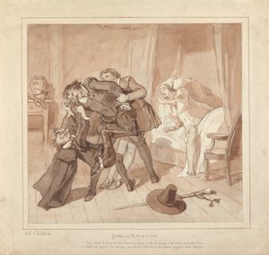 Gil Blas, pratiquant la médecine sous le Dr. Sangrado, rencontre le Dr. Cuchillo au chevet de l