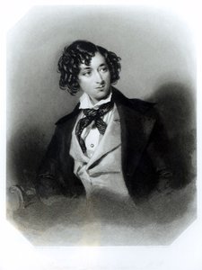 Portrait de Benjamin Disraeli Esquire (1804-81) M.P., gravé par H. Robinson, c.1840 - Alfred Edward Chalon