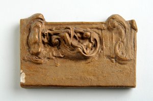 Maquette pour un panneau avec une figure assise - Alfred Gilbert