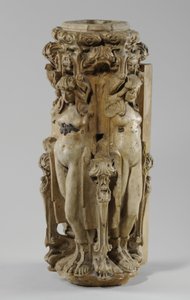 Une des 9 maquettes pour la cheminée Sam Wilson, c.1908-14 (plâtre et gomme-laque) - Alfred Gilbert