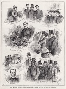 Collège militaire royal, Oxford, remise des prix par SAR le duc de Connaught (gravure) - Alfred Gish Bryan
