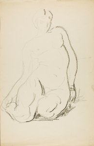 Nu assis - Alfred H. Maurer
