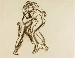 Deux figures en action - Alfred H. Maurer