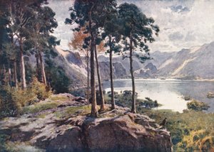 District des Lacs : Derwentwater, depuis Castle Head, un matin lumineux - Alfred Heaton Cooper