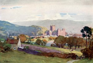 Wells, depuis Milton Hill - Alfred Heaton Cooper