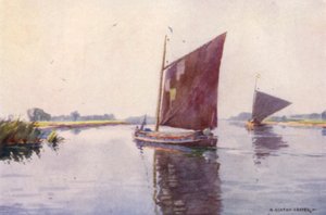 Wherries sur la Waveney, Suffolk