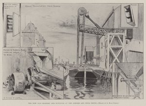 Le nouveau silo et élévateur aux docks de Londres et d