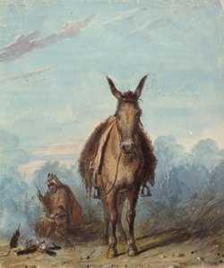 Un trappeur dans son camp solitaire, vers 1837