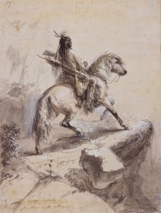 Indien Crow en vigie, vers 1837