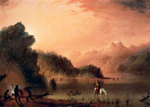 Dans les montagnes Rocheuses, vers 1838