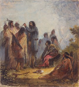 Cadeaux aux Indiens Serpents, vers 1837