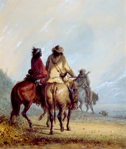 Trappeurs partant pour la chasse au castor - Alfred Jacob Miller
