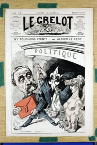 Couverture de « Le Grelot », numéro 166, satirique en couleurs