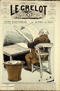 Illustration pour la couverture de Le Grelot, n° 178 - Alfred Le Petit