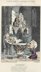 Le Boxis: Caricature sur Dupanloup - ill. du 21/02/1871 dans « Fleurs, Fruits et Légumes du Jour » - Alfred Le Petit