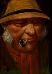Homme fumant une pipe, 1905