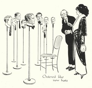 Sélectionner des hommes comme des chapeaux