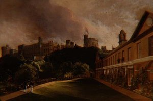 Vue du château de Windsor depuis le collège de Traver - Alfred Montague