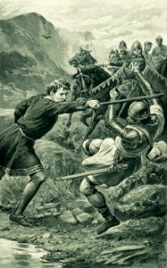 Wallace, attaqué par les partisans de Lord Percy