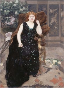 Portrait de Jane Hading - Alfred Roll