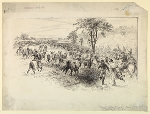 Le Raid de bétail par la cavalerie confédérée - Alfred R. Waud