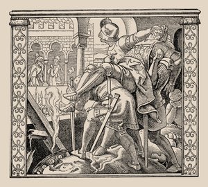 Die Nibelungen. Comment le corps de Rudiger est présenté à Krimhild