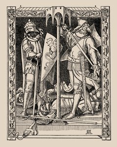 Die Nibelungen. Comment les hommes de Sir Dietrich ont tous été tués, 1840-1841 - Alfred Rethel